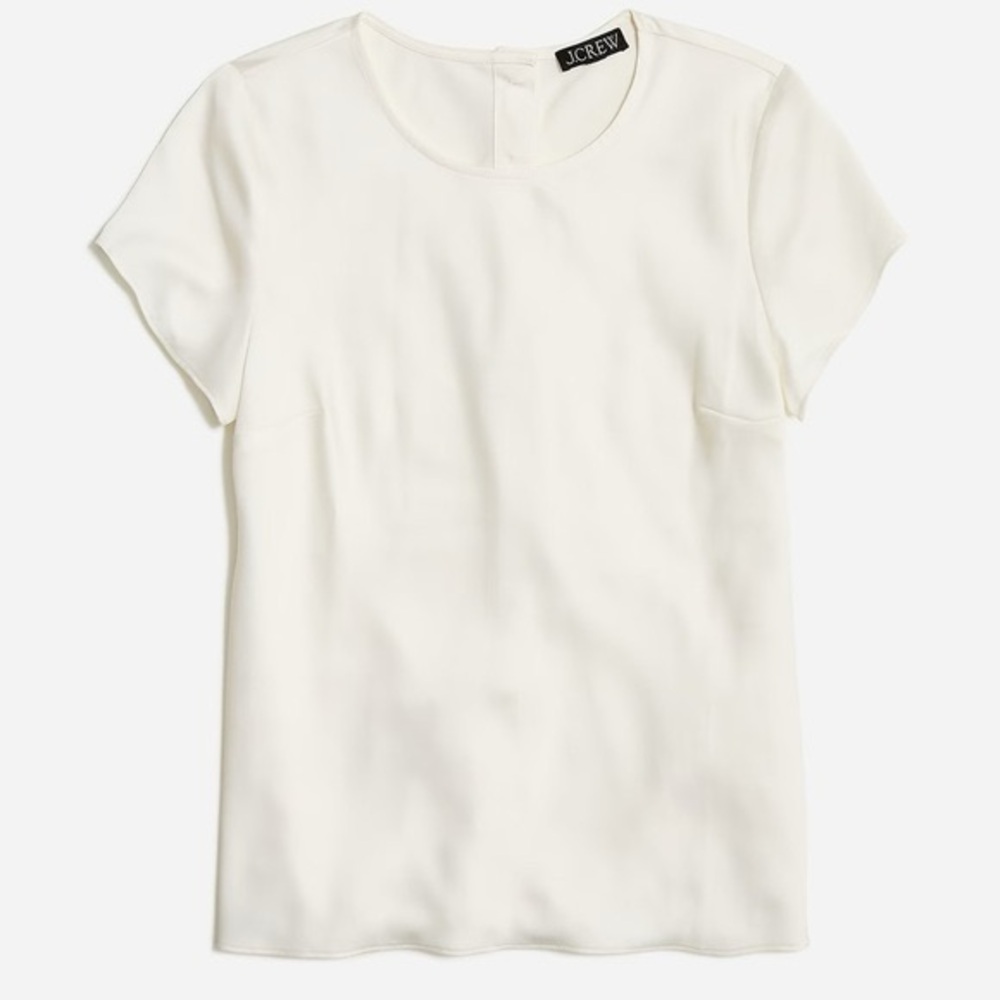 NWT J.Crew Factory Short-sleeve crepe top